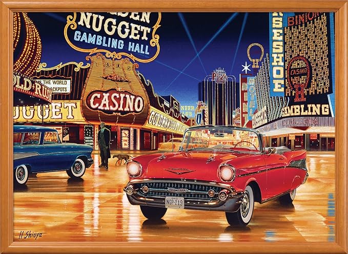 MasterPieces - 1000 Piece Jigsaw Puzzle, Route 66 Gamblin’ Man, Fun for Adults, Family, Kids, 19.25" x 26.75"