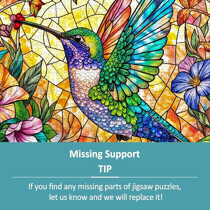 Round Hummingbird Puzzles for Adults 1000 Pieces, Beautiful Bird Flower Jigsaw Puzzles 1000 Pieces for Adults, Fun Puzzles with Letters On Back, Challenging Game Toys (26.5 * 26.5in)