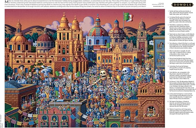Buffalo Games - Eric Dowdle - Day of the Dead - 1000 Piece Jigsaw Puzzle for Adults -Challenging Puzzle Perfect for Game Nights - Finished Size is 26.75 x 19.75