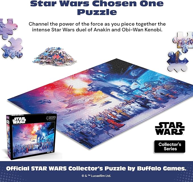 Buffalo Games - Star Wars™ - You were The Chosen One - 2000 Piece Jigsaw Puzzle for Adults - Challenging Puzzle Perfect for Game Nights - Finished Size is 38.50 x 26.50