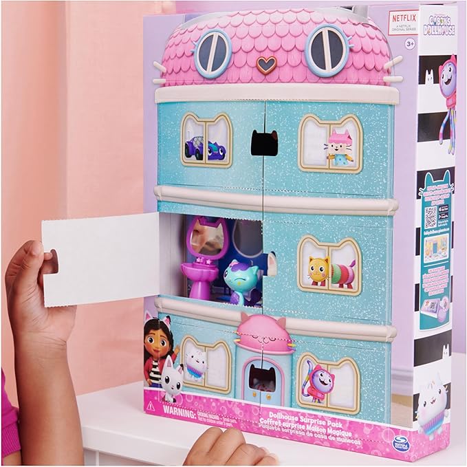 Gabby’s Dollhouse, Surprise Pack, (Amazon Exclusive) Toy Figures and Dollhouse Furniture, Kids Toys for Girls and Boys Ages 3 and up