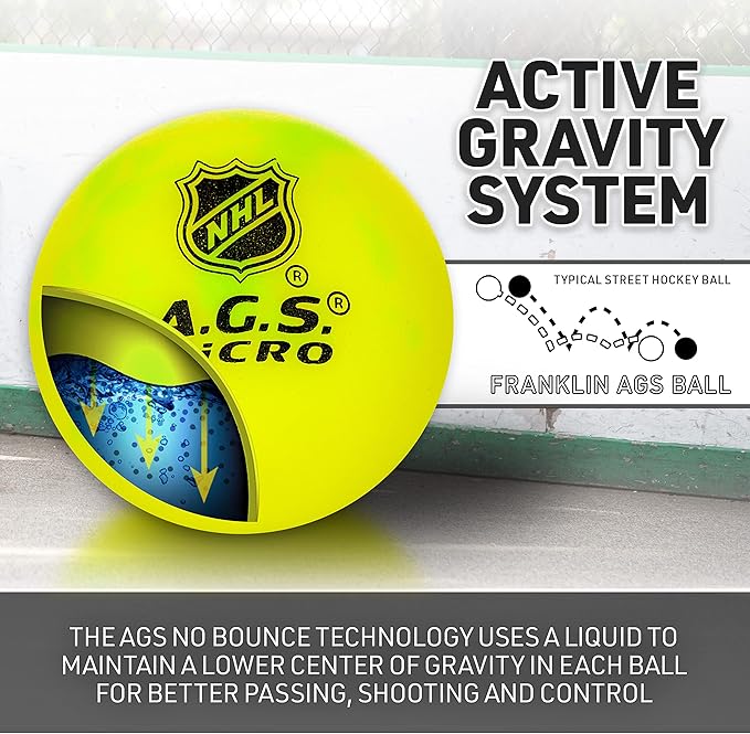 Franklin Sports NHL Street Hockey Balls - No Bounce Outdoor Street + Roller Hockey Balls - Official Size for Youth + Adult Street Hockey - Assorted Colors - 1, 2, 3, and 15 Bulk Packs