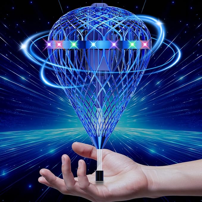 Tikduck 2026 Flying Bouncing Ball Toy - USB Rechargeable, Hand-Controlled with 3D Flips & Multi-Player Fun - Interactive Orb Toy for Kids, Teens & Adults - Indoor & Outdoor Play