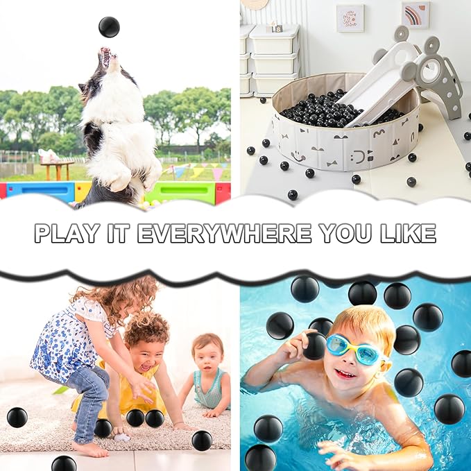 Clear Ball Pit Balls - Crush Proof Plastic Toy Balls for Boys and Girls