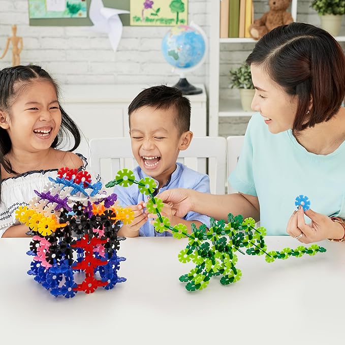 PicassoTiles Building Chip Interlocking Disc Construction Blocks in Brown Color STEM Learning Early Education Toy Engineering Playset Child Brain Development for Toddlers Girls Boys Kids Age 3+ PTF108