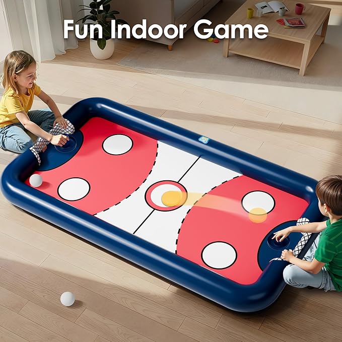 Funscape Kids Hockey Pool Game Toys, Big Inflatable Water Play Floating Toy, Fun Swimming Pool Float, Outdoor Activities Yard Beach Sports, Cool Summer Family Party Gift 5 6 8 10 12 Yr Boys Teen Adult
