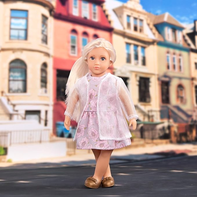 Lori – Mini Doll – 6-Inch Fashion Doll – Stylish Outfit – Jacket, Dress & Shoes – 3+ Years– Perla