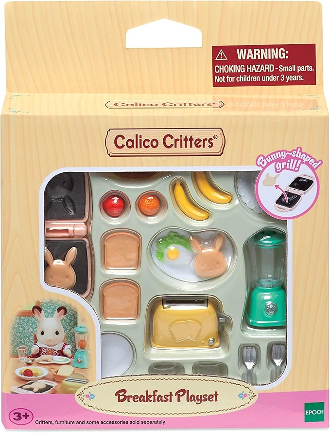 Calico Critters, Doll House Furniture and Décor, Breakfast Playset