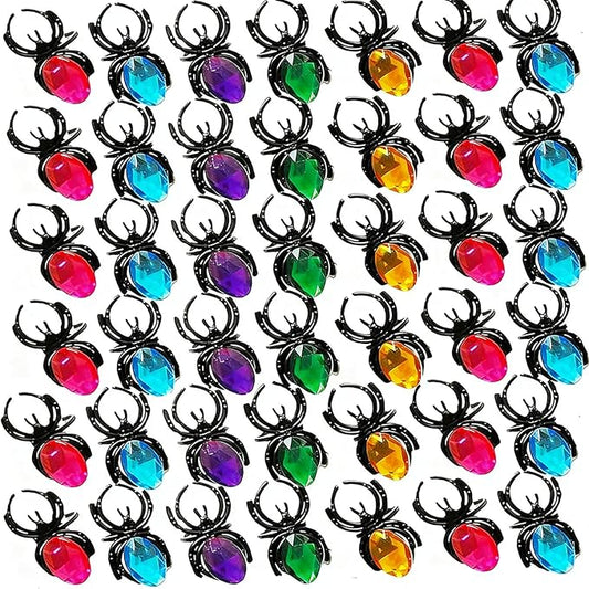 (42Pcs Halloween Spider Ring)
