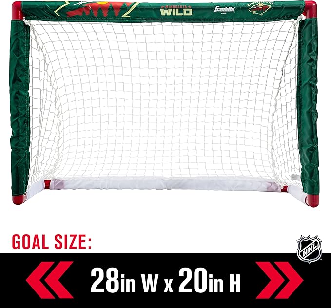 Franklin Sports NHL Mini Hockey Set - Kids Indoor Knee Hockey Goal, Ball, + 2 Stick Combo - Youth Team Indoor Toy Set - Official - Ages 3+
