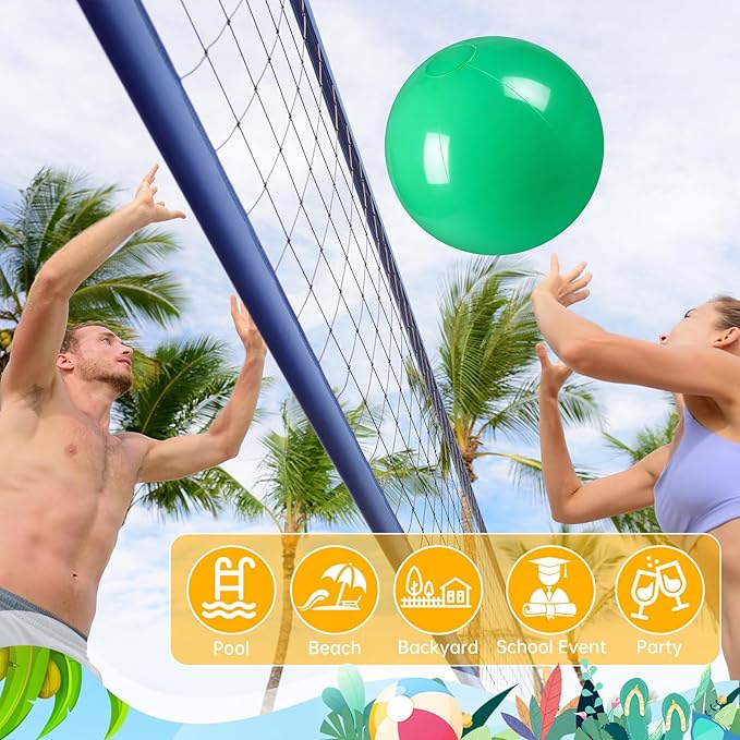 12 Pcs Inflatable Beach Ball Disco Theme Party Decoration Inflatable Disco Ball for Summer Pool Indoor Outdoor Beach Sports Theme Decor Gift