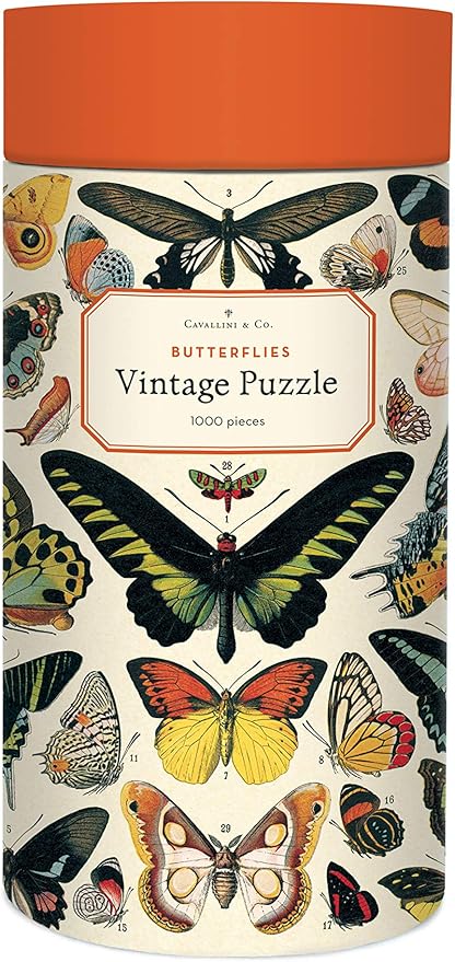 Cavallini Papers & Co. Butterflies 1,000 Piece Puzzle, Multi
