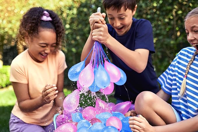 Bunch O Balloons Tropical Party (6 Pack) by ZURU, 200+ Rapid-Filling Self-Sealing Tropical Colored Water Balloons for Outdoor Family, Friends, Children Summer Fun (6 Pack)