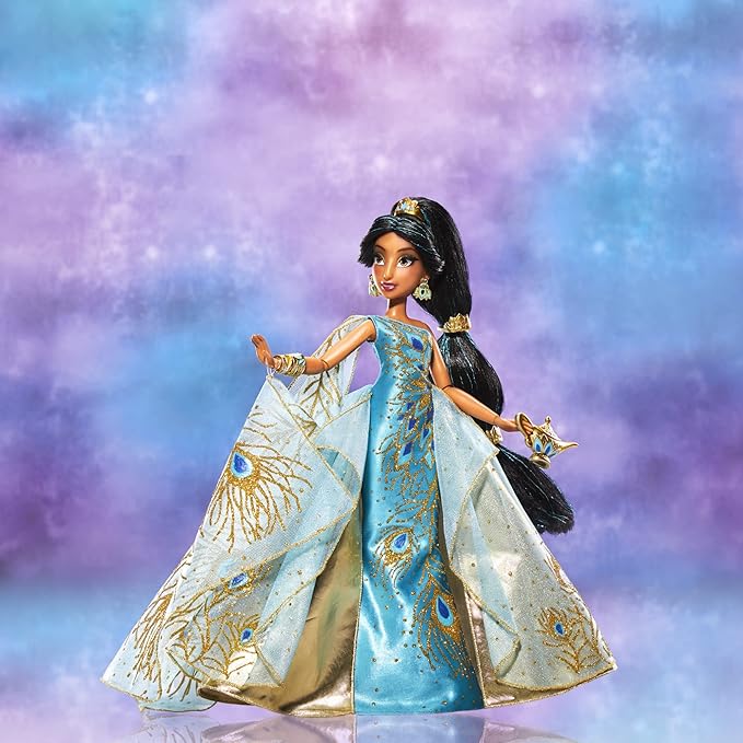Disney Princess Style Series 30th Anniversary Jasmine Fashion Doll, Deluxe Collector Doll with Accessories, Disney Toy for Kids 6 and Up