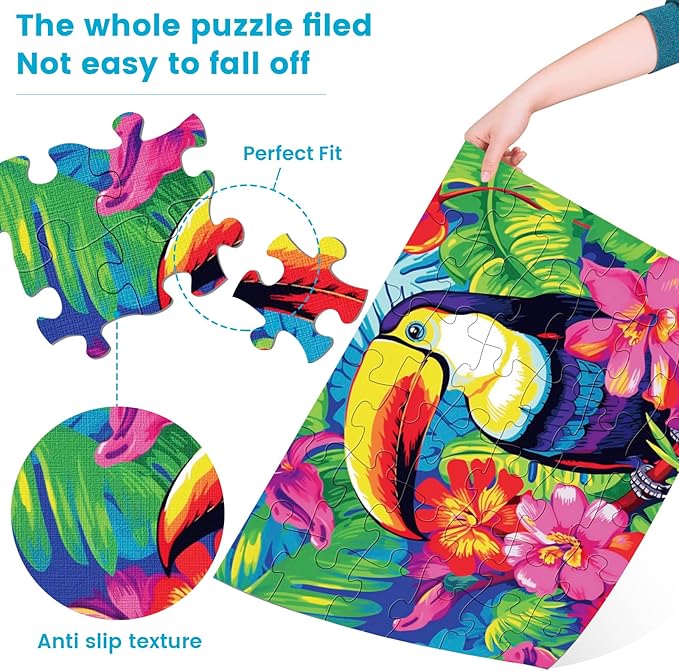 6 Packs 36 Pieces Large Puzzles for Seniors,Dementia Puzzles for Elderly Adults,Jigsaw Puzzles for Adults Seniors with Alzheimer's Dementia with 3 Storage Bags