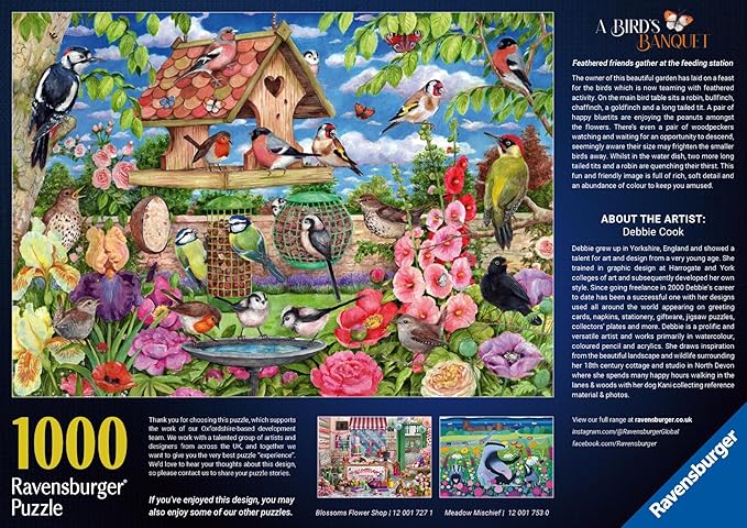 Ravensburger The Bird Table 1000 Piece Puzzle for Adults