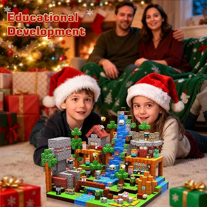 300 PCS Magnetic Blocks - Magnetic Building Blocks, Stacking Magnets for Kids, Sensory Toy for STEM Montessori Sensory Toys for Kids 3+ Boys and Girls Easter Christmas Birthday Gifts