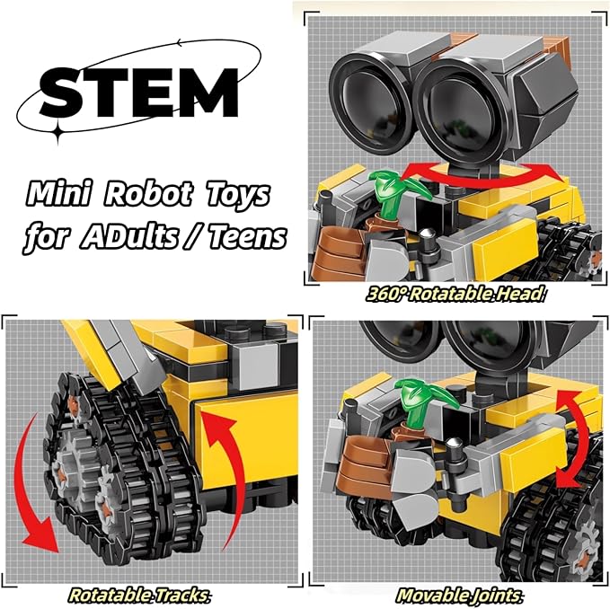 Robot Building Toy Sets for Adults, Technic Wall Engineer Robot Mech Building Kit, 217 Pieces STEM Projects Education Christmas Birthday Creative Gifts for Teens 14+