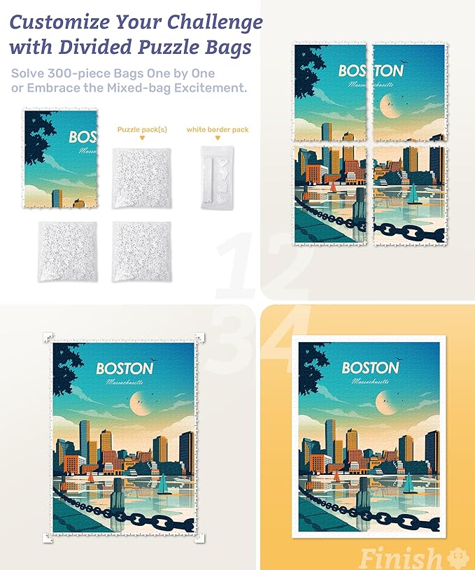 PieceRelax Plastic Jigsaw Puzzles for Adults 1200 Pieces - Veronique Oodian - Tropical Paradise Most Satisfying Table Games and Gifts No Puzzle Mat Required [H3569]