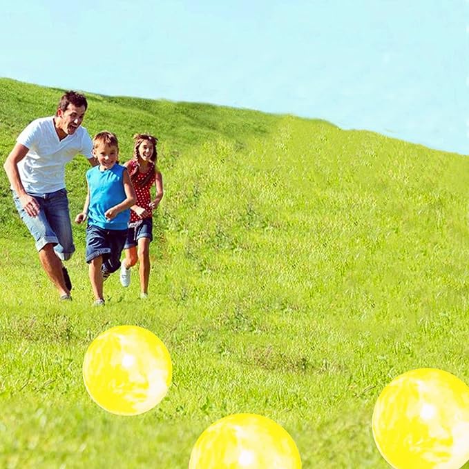 4 Pcs Playground Balls with Pump, 9 inch Inflatable Bouncy Balls for Kids, School, Beach, Kickball DodgeBalls and Indoor Outdoor Plays