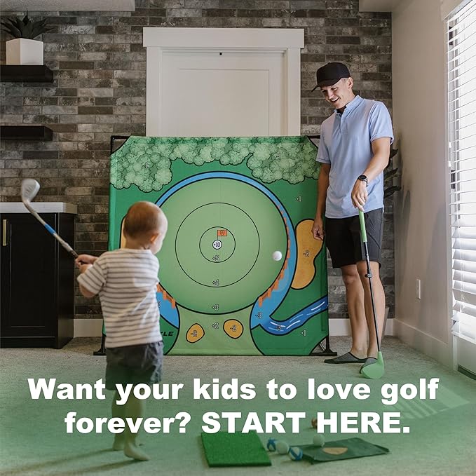Indoor Chipping Game – The Original Portable Battle Golf Chipping Game for Dad's and Junior Golfers