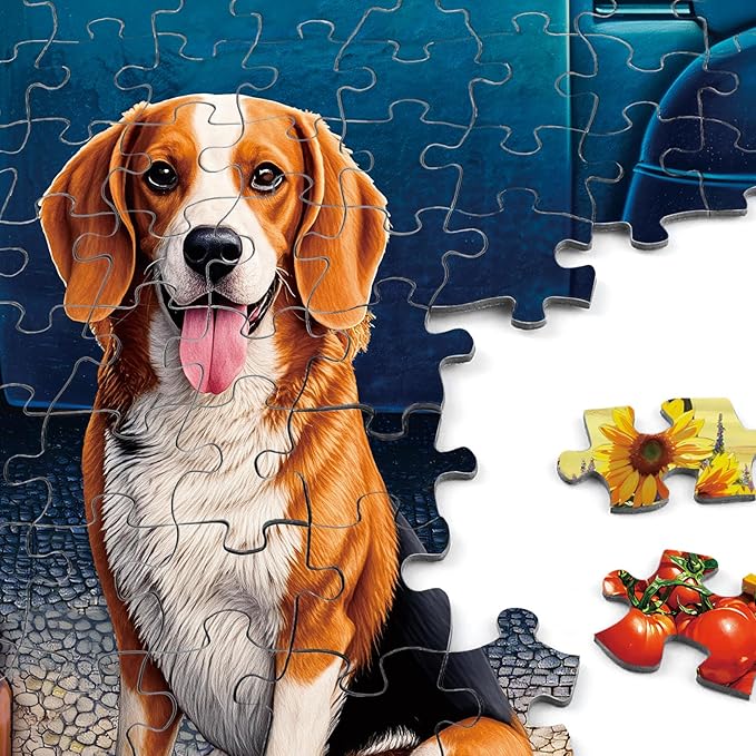 Rocorose 500 Pieces Puzzle for Adults, Countryside Landscape Puzzle Challenging Country Store Jigsaw Puzzles Holiday Party Gift Farm Home Decor Perfect for Game Nights