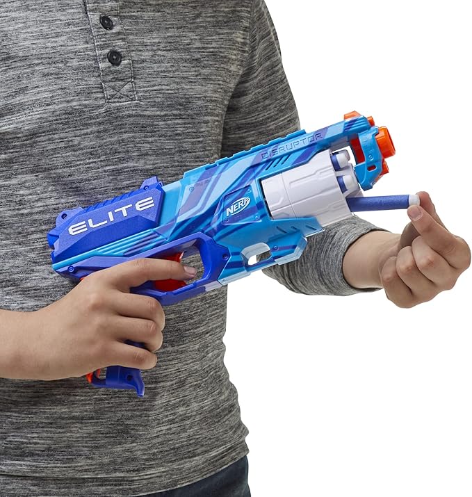 Nerf Elite Disruptor Blaster Reflex, Slam Fire, Blue (Amazon Exclusive)