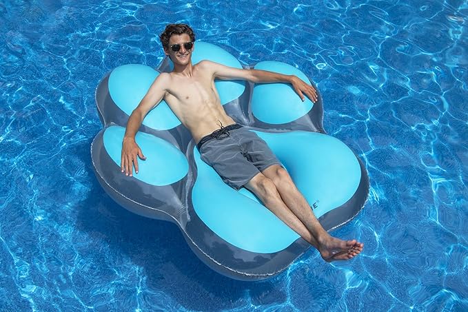 SWIMLINE Original Pet Pawprint Pool Float – Durable Vinyl Lounger for Adults & Teens – Fun Pool Float for Lake, Beach, or Backyard – Easy to Inflate and Store