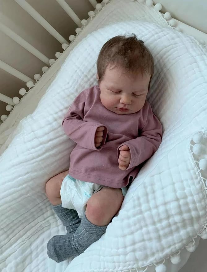 Zero Pam Full Silicone Reborn Baby Dolls Boy-20 in Reborn Baby Dolls Silicone Full Body, Anatomically Correct Realistic Babys Doll, Real Life Newborn Doll with Accessories