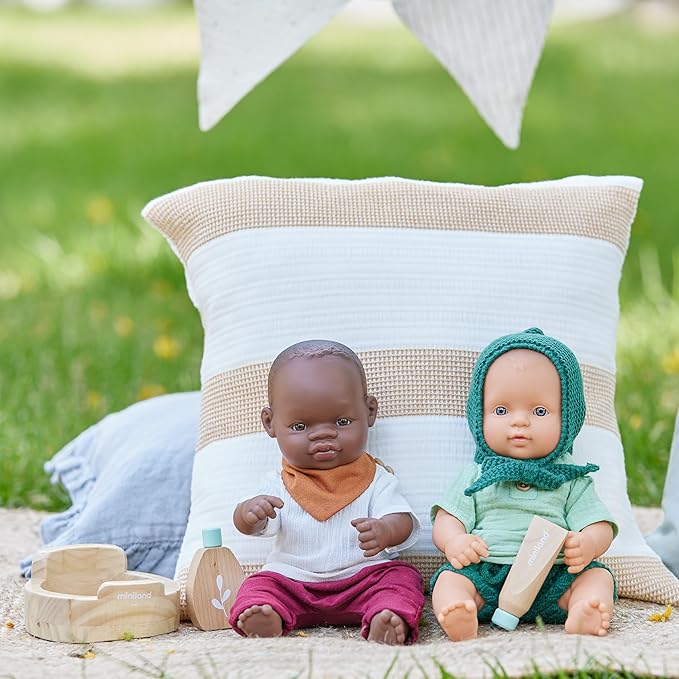 Miniland Doll Wooden Care Set - Quality, ECO, Imaginative