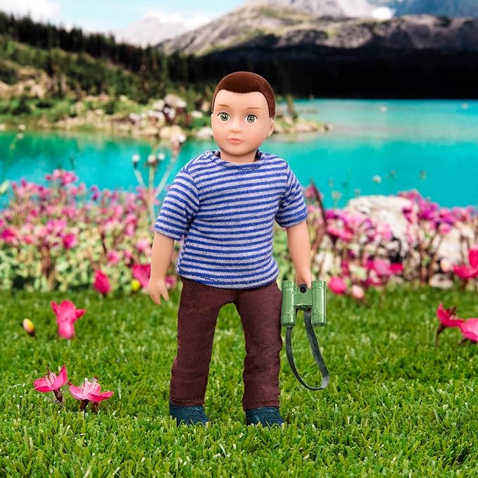 Lori – Mini Boy Doll – 6-Inch Hiker Doll – Hiking Outfit & Accessories – 3+ Years– Sullivan
