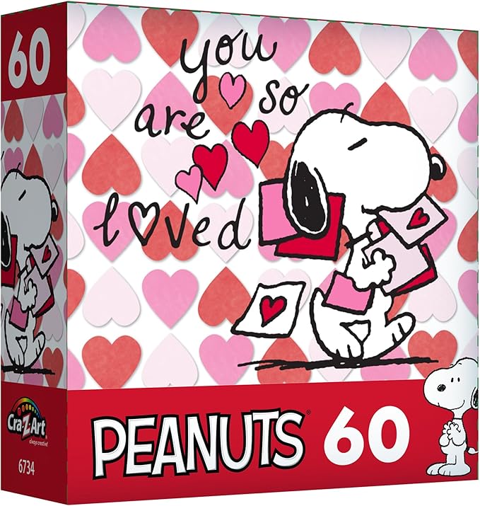 RoseArt - Peanuts - You are So Loved - 100 Piece Jigsaw Puzzle for Kids and Adults