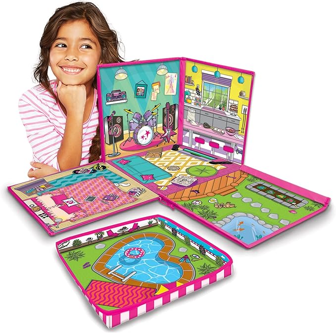 Barbie ZipBin 40 Doll Dream House Toy Box & Playmat
