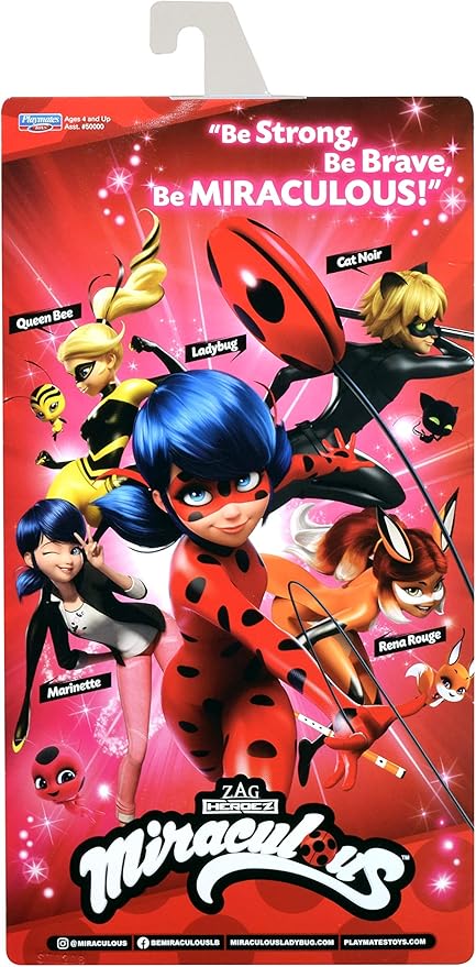 Miraculous Ladybug and Cat Noir Toys Ladybug Fashion Doll | Articulated 26cm Ladybug Doll with Accessories and Miraculous Kwami | Marinette Superhero Ladybug Figurine | Bandai Miraculous Dolls Range
