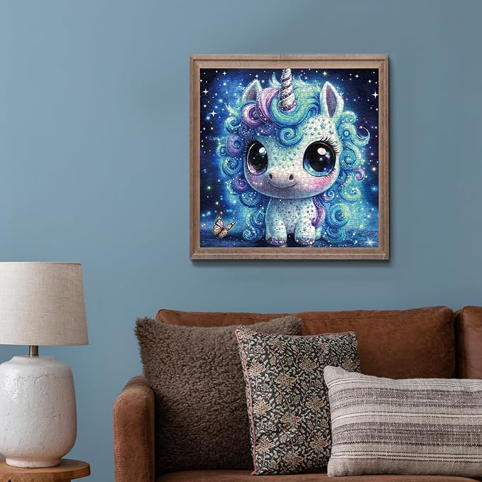 Fantasy Horse Star Puzzle 1000 Pieces for Adults, Magic Cute Animal Galaxy Jigsaw Puzzle, Starry Night Jewel Puzzles