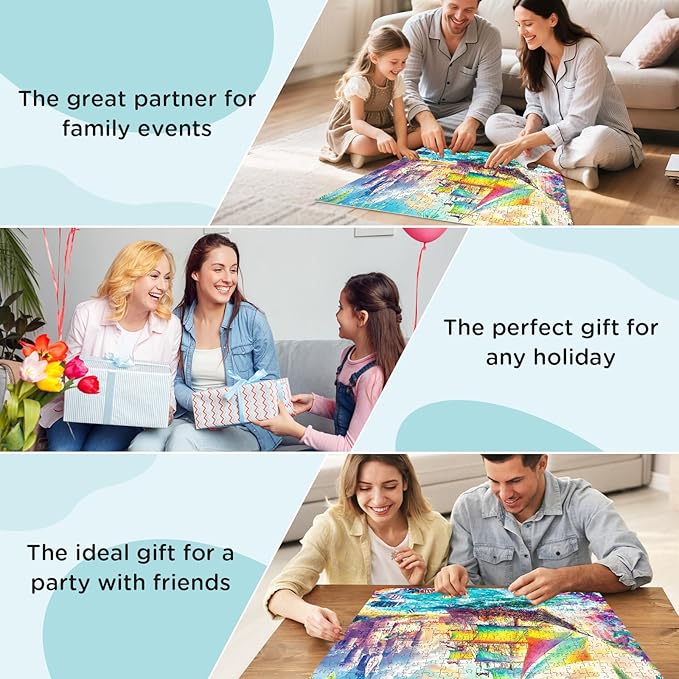 300 Piece Puzzles for Adults – Sea Beach Ship Jigsaw Puzzle, Large 300 Pieces Jigsaw Puzzle for Adults Kids Seniors, Family Fun Puzzle Game & Relaxing Gift, 20.5 x 15