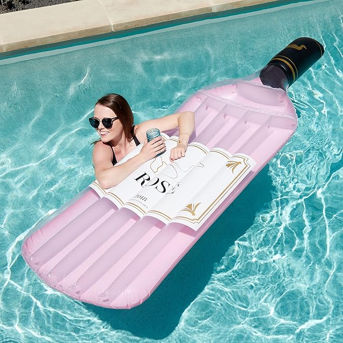 SWIMLINE Inflatable Swimming Pool Float Lounger Raft Mattress, Fun Mat, Rosé Classic Edition, Pink