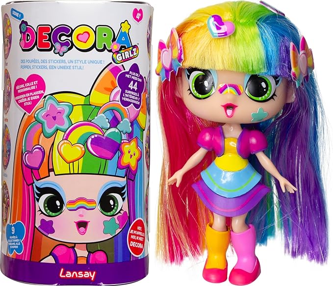 Lansay Decora Girlz - Mini Fashion Dolls to Personalize - Decorate - Ages 4+