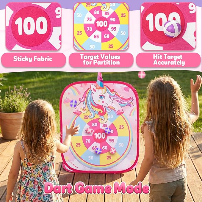Bean Bag Toss Game for Kids - Cornhole Board Outdoor Toys for Toddlers -Party Activities Carnival Outside Yard Backyard Beach Lawn Games Toy for Kid Boys Girls Age 3 4 5 6 7 8 Year Old Birthday Gifts