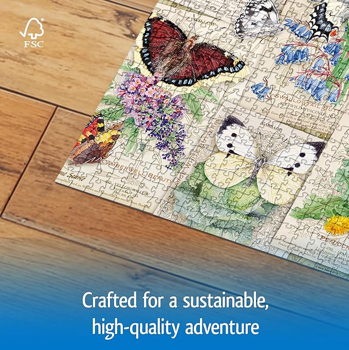 Wonder Forge Butterfly Splendor 1000 Piece Jigsaw Puzzle for Adults | Unique, Perfectly-Fitting Pieces | Fun, Vibrant Imagery | Amazon Exclusive
