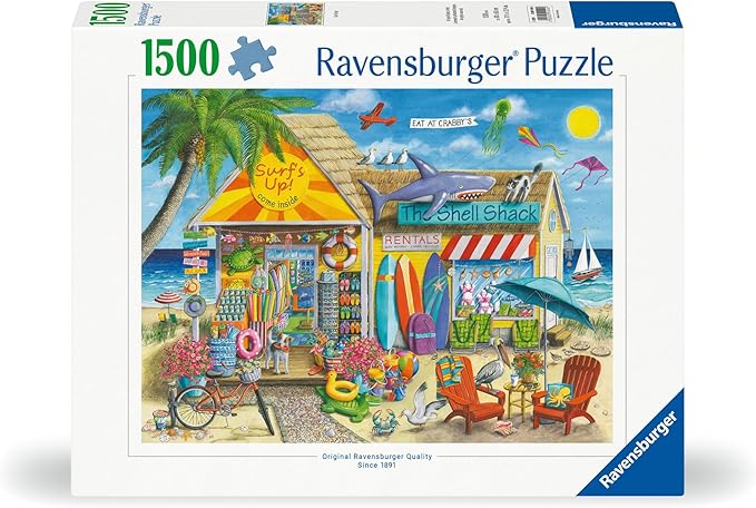 Ravensburger Surf's Up 1500 Piece Jigsaw Puzzle | Great Gift Option | Quality Design | FSC-Certified for Sustainability