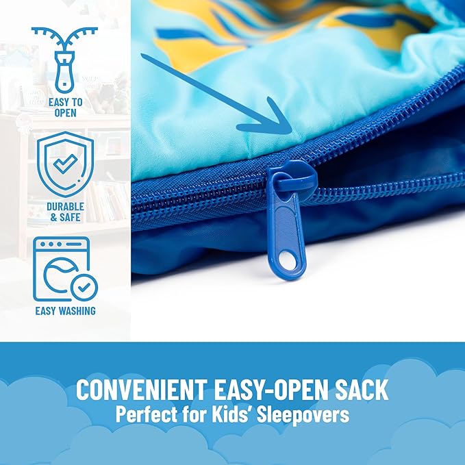 Jay Franco Disney Toy Story Slumber Sack - Cozy & Warm Kids Lightweight Slumber Bag - Featuring Woody and Buzz Lightyear (Official Disney Pixar Product)
