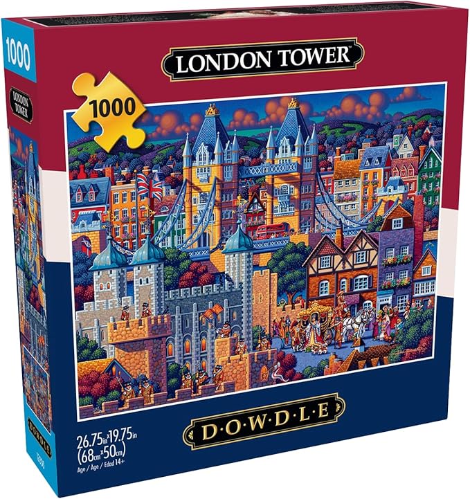 Buffalo Games – London Tower - Eric Dowdle - 1000 Piece Jigsaw Puzzle  Colorful Puzzle for Adults – Precision-Cut Pieces, Beautiful Artwork, and Hours of Relaxing Fun
