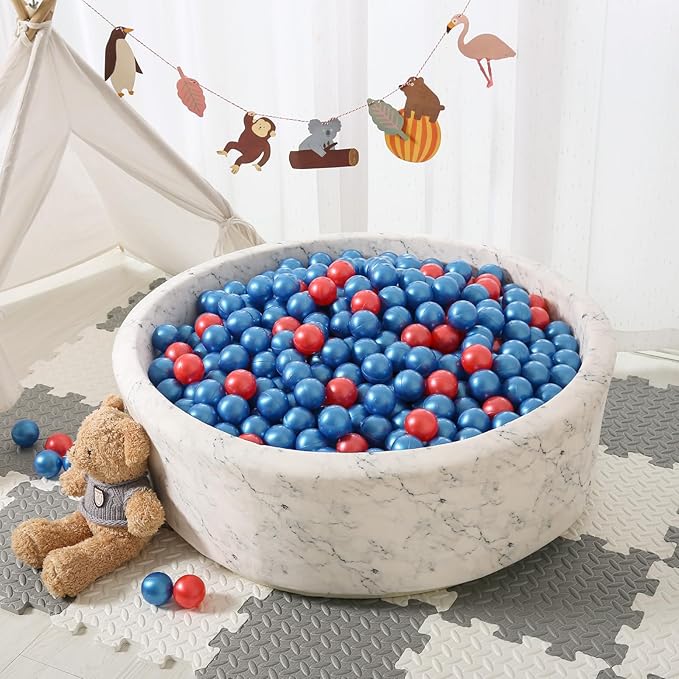STARBOLO Ball Pit Balls for Toddlers Phthalate Free BPA Free Non-Toxic Crush Proof Play Balls for Toddlers Kids Pool Playhouse Pack of 100 200 500