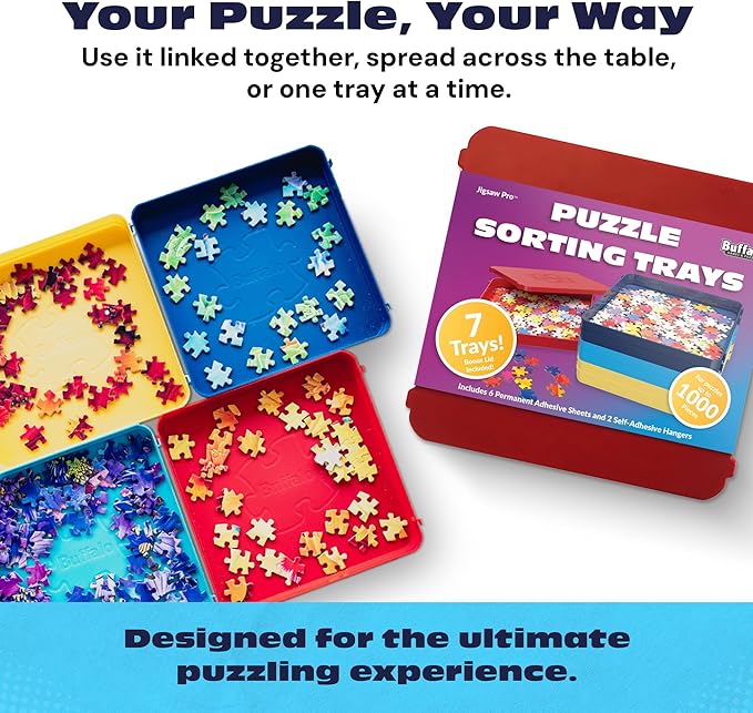 Buffalo Games - Puzzle Sorting Trays - 7 Count (Pack of 1)