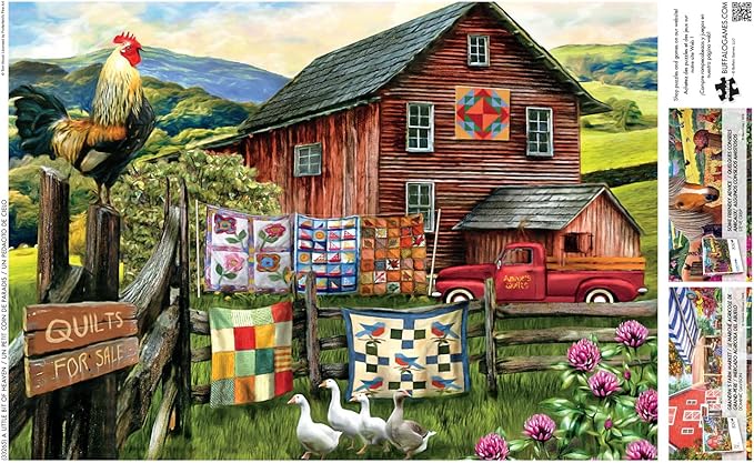 Buffalo Games - 500 Piece Jigsaw Puzzle Tom Wood A Little Bit of Heaven, Made in USA, Premium Recycled Board, Full-Color Poster