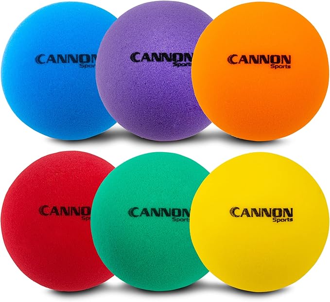 Cannon Sports Soft Foam Ball – Uncoated Medium Density Ball - Lightweight, Safe Play, Indoor/Outdoor Fun - Great for Volleyball, Basketball, Soccer, Dodgeball, and More