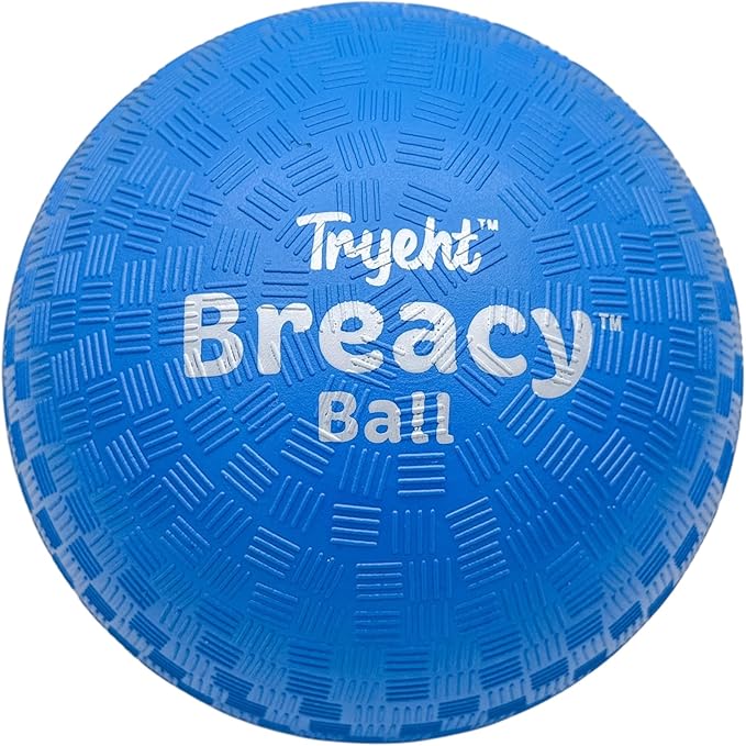 Self Inflating Ball 5", Rubber New Feel Breacy Ball, Hi Bouncy, Never Need Pump, Neon Blue, Playground Balls, Handball, Dodgeballs, Picnic and School Play in and Outdoor
