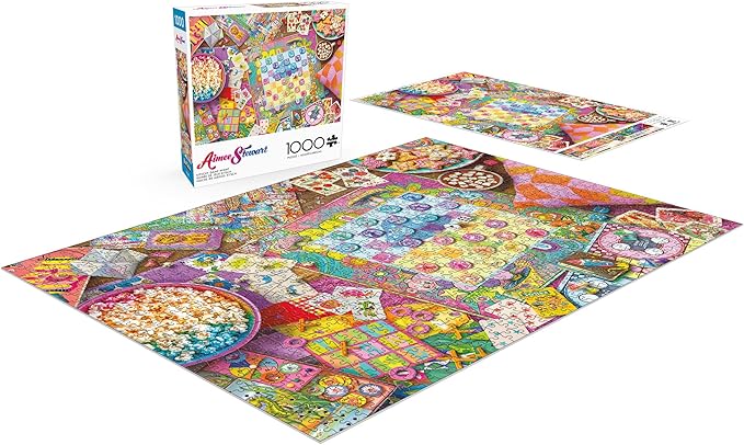 Buffalo Games - Aimee Stewart - Kitschy Game Night - 1000 Piece Jigsaw Puzzle for Adults - Challenging Puzzle Perfect for Game Nights - Finished Size is 26.75 x 19.75