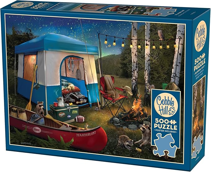 Cobble Hill 500 Piece Puzzle -Wanderlust- Sample Poster Included